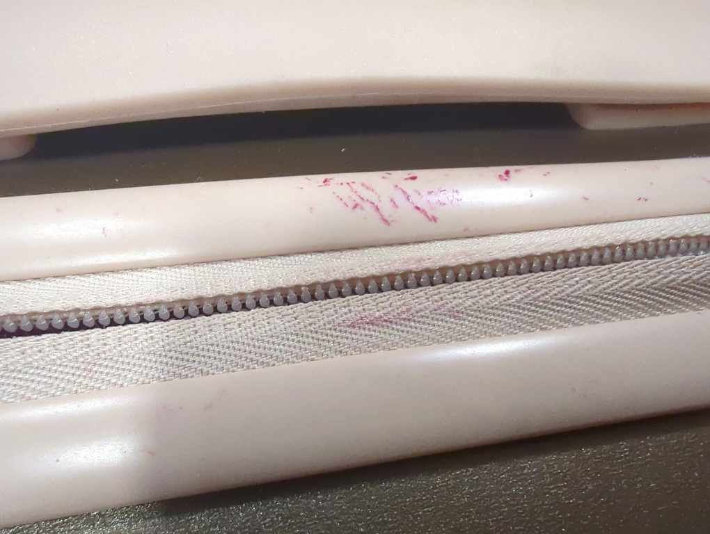 Size 20 Set of 4-Piece Color Gold  Lightweight Luggage Sets for Women, Hardshell Spinner Suitcase with TSA Lock, Expandable Duffel Bag, Luggage Strap, and Leather Tag（Titanium Gold, 20inch)