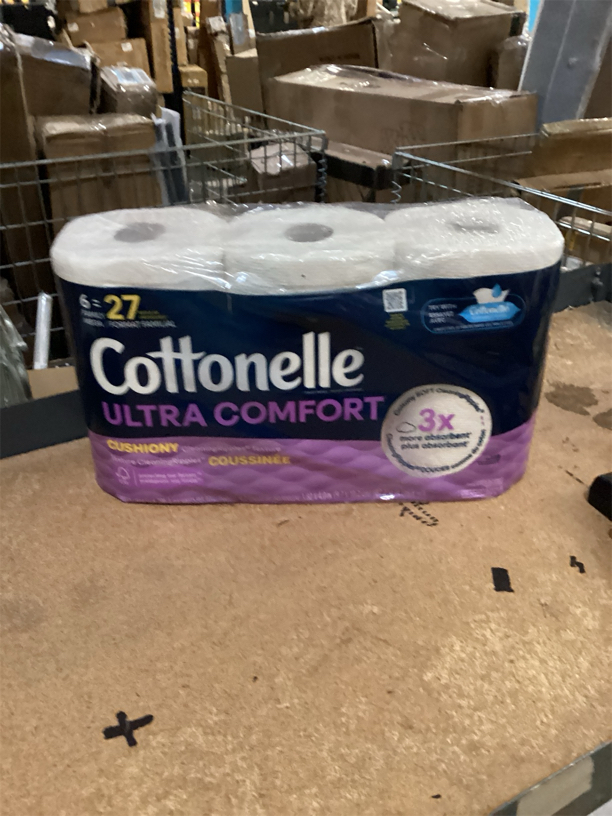 Cottonelle Ultra Comfort Toilet Paper with Cushiony CleaningRipples Texture, Strong Bath Tissue, 24 Family Mega Rolls = 108 Regular Rolls (4 Packs of 6)