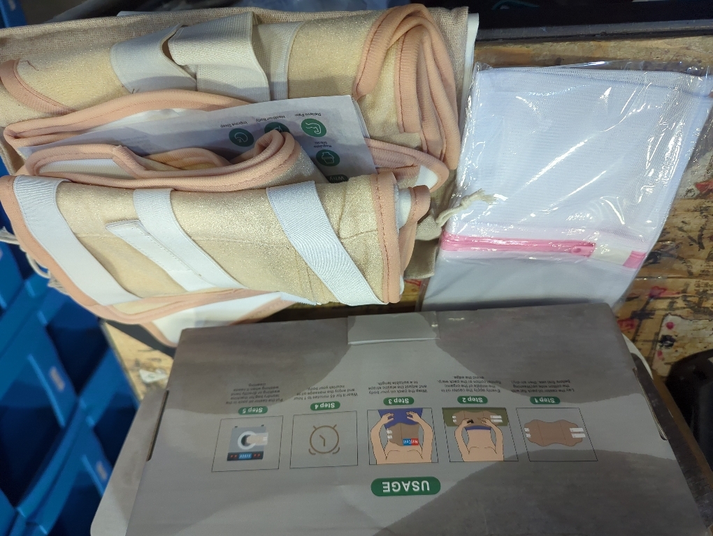 9 Pcs Castor Oil Pack Wrap Organic Cotton for Liver Detox, Stomach, Belly, Neck, Breast, Knee, Foot & Entire Body, Reusable Pads Kit for Hot/Cold Compress with Adjustable Elastic Strap