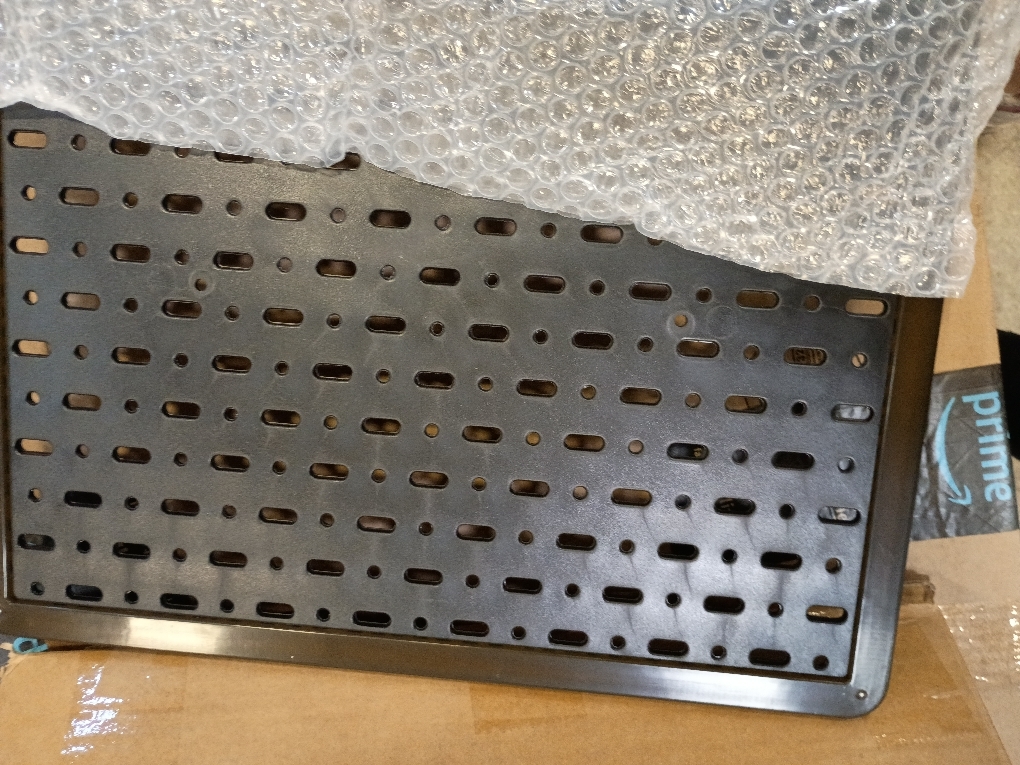 Pegboard Organizer for Wall Display in Nursery, Garage, And Study Room, Black