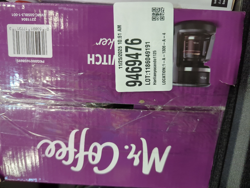 Mr. Coffee 5-Cup Switch Coffee Maker Black: Small Drip Coffee Machine, Electric, Paper Filter, 25 oz Capacity