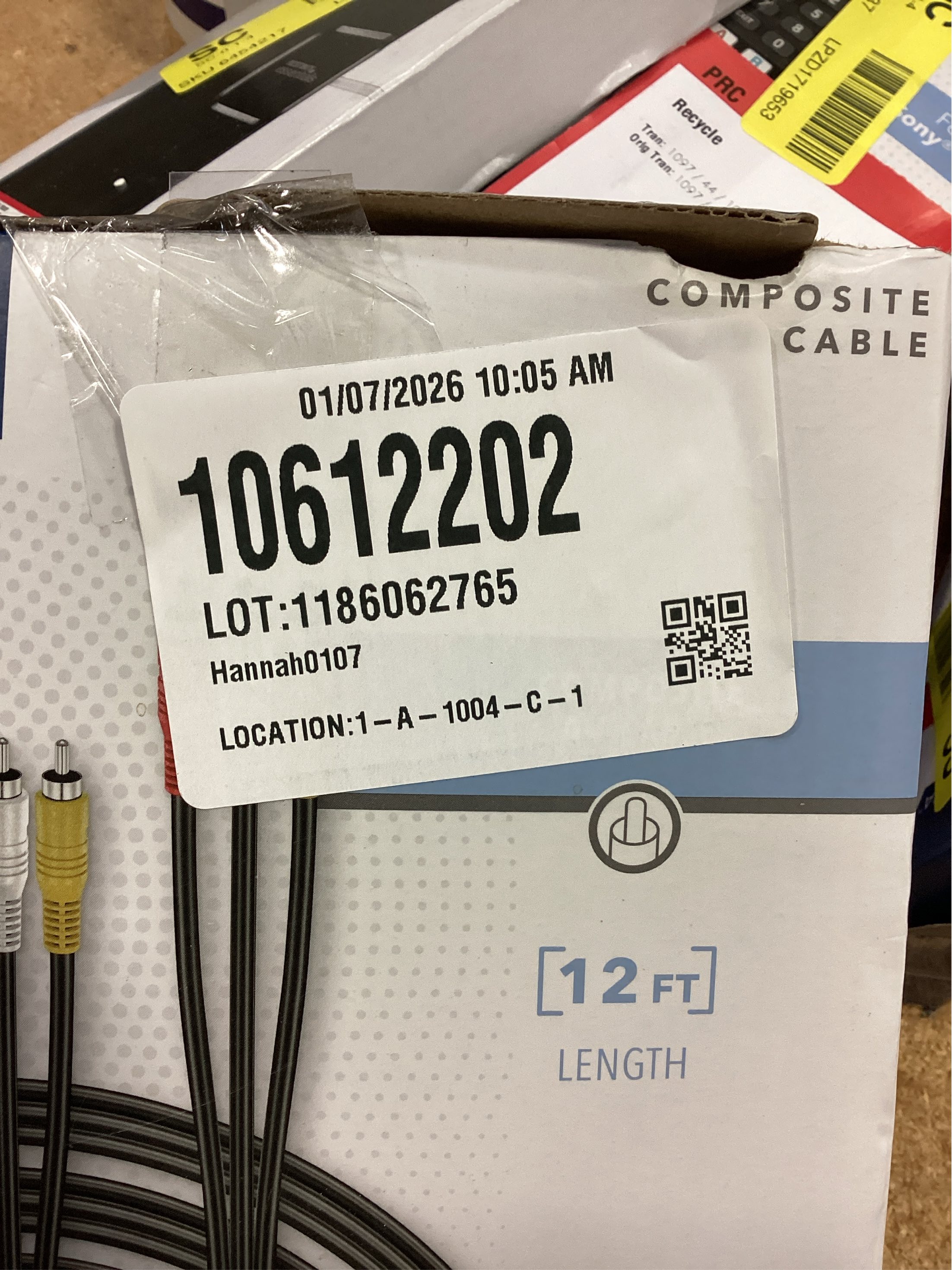 Insignia™ - 12  Composite a/V Cable - Black