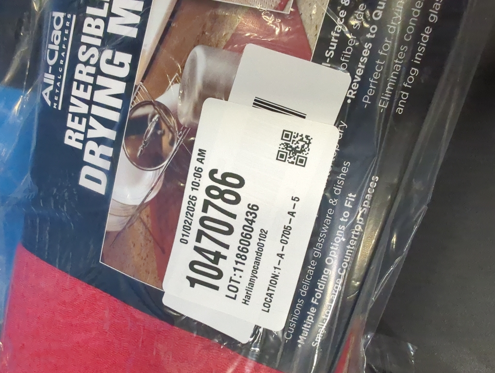 All-Clad Premium Reversible Dish Drying Mat for Kitchen: 16 x 28 Ultra-Absorbent, Long-Lasting, No Condensation, and Oversized for Large Pots and Pans - 2 Pack, Chili