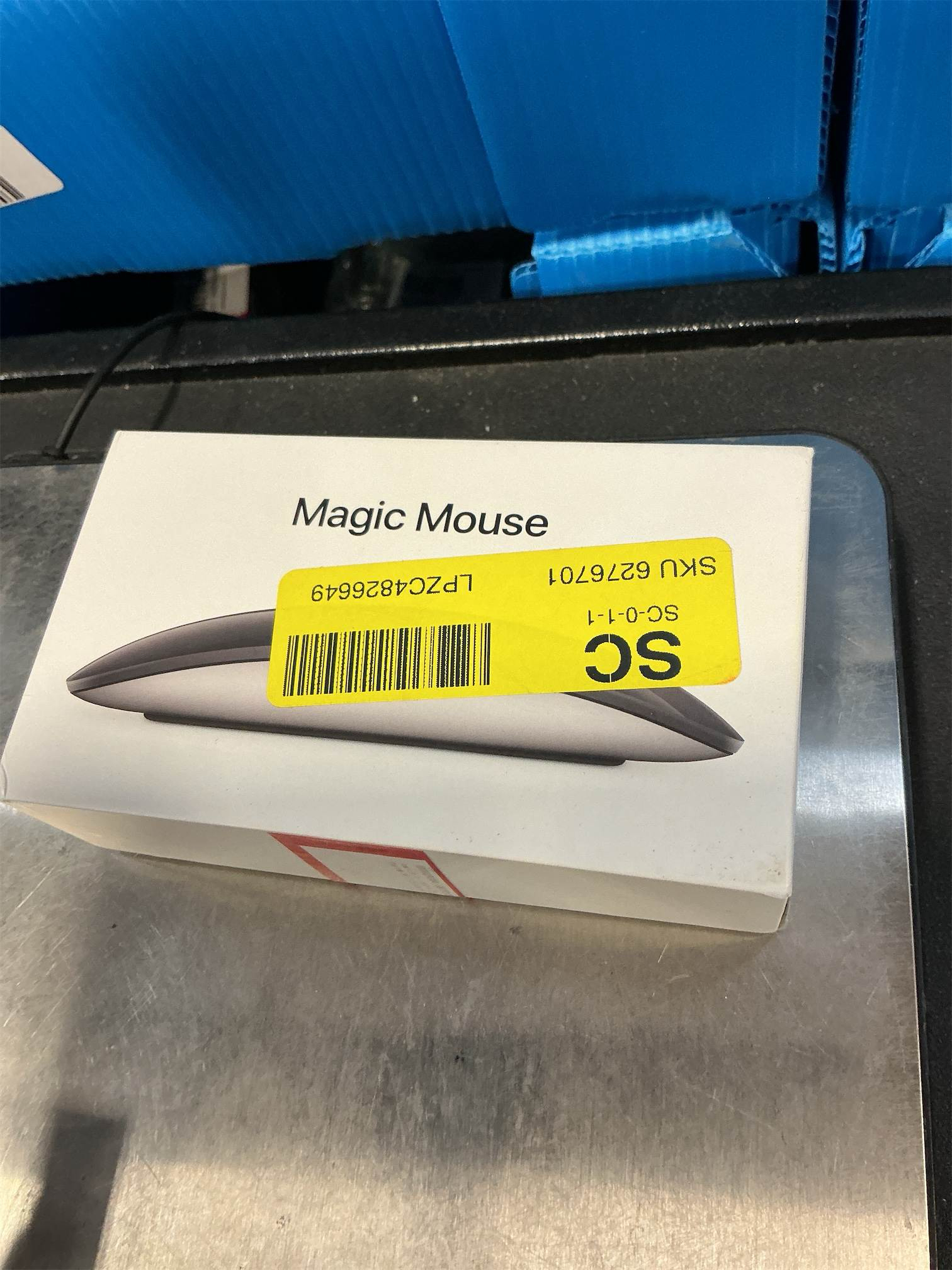 Apple Magic Mouse ​​​​​​​ (Wireless, Rechargable) - Black Multi-Touch Surface (Renewed)