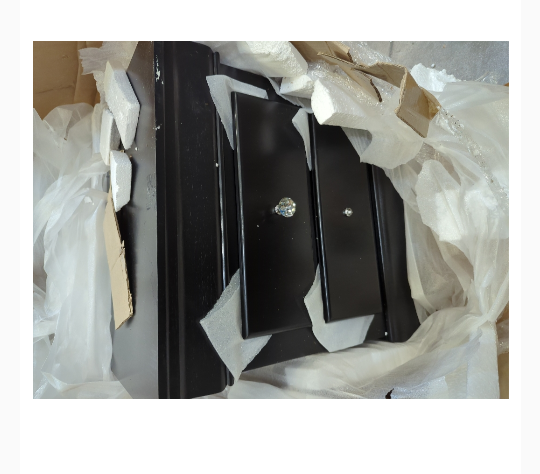 Black 2 Drawer Nightstand Set of 2
