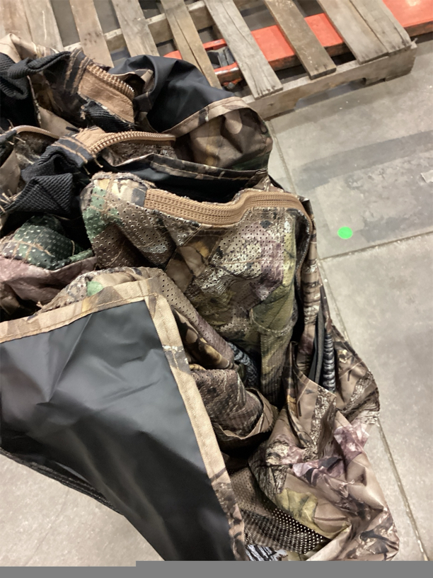 Hunting Blind, 360° See Through Ground Blind for Turkey Hunting, Turkey Ground Blind, Hunting Blind for Turkey & Deer, 2-3 Person Pop Up Portable Camouflage Tent with Carrying Bag