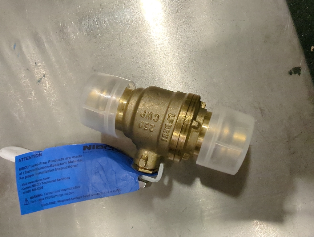 NIBCO 3/4 in. Brass Press Fit Ball Valve - 1 Each
