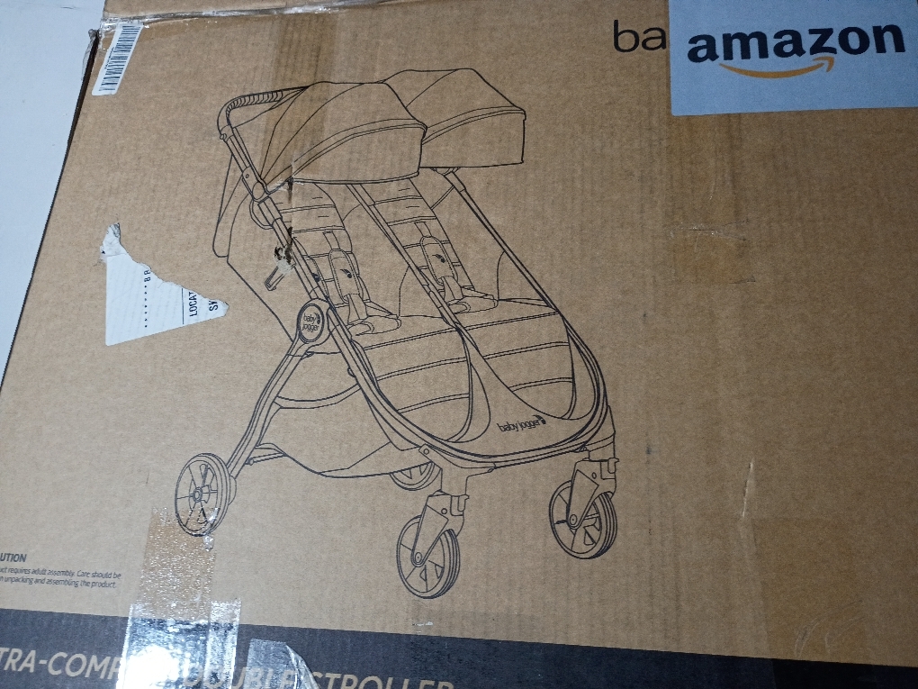 Baby Jogger® City Tour 2 Side by Side Double Stroller, Compact Twin Stroller Design, Easy-To-Maneuver, Fits Through Standard Doorways, Compact One-Step Fold Design, Baby Travel Essential, Pitch Black