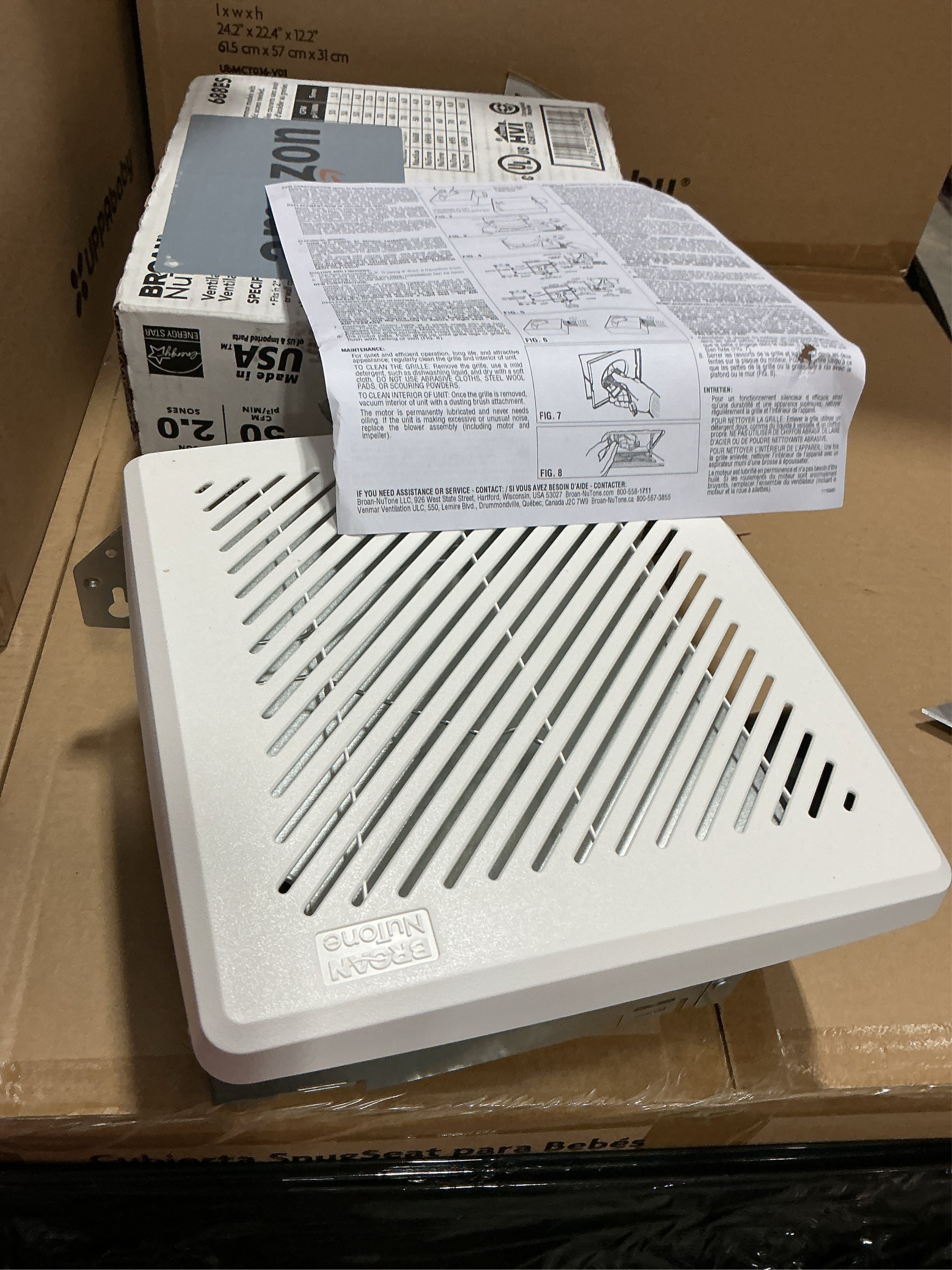 Broan-NuTone Economy Energy Star 50 CFM 2 Sones Bathroom Ventilation Fan