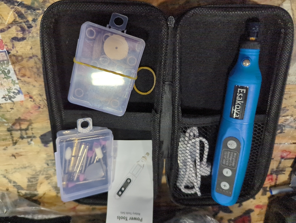 Cordless Rotary Tool, Mini Power Rotary Kit with 75 Accessories, 5 Variable Speed & 3.7v Type-C Charging Engraving Rotary Tool for Engraving, Sanding, Polishing, Drilling, Grinding, DIY Crafts