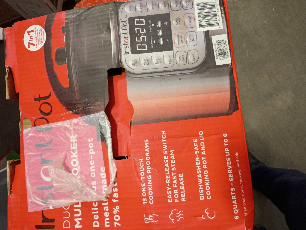 Instant Pot 6qt Duo Pressure Cooker