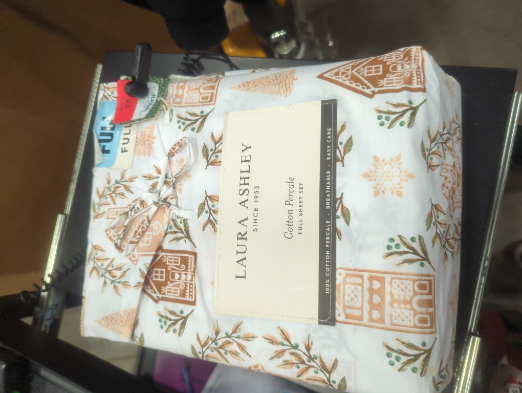 Laura Ashley Cotton Percale Full Sheet Set