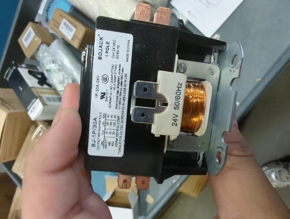 BOJACK 1 Poles FLA 30 Amp Coil 24 VAC Air Conditioner Condenser Compressor Contactor AC Definite Purpose Contactor