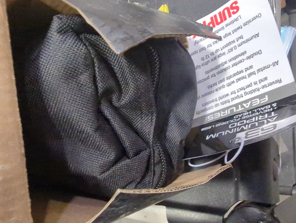 Sunpak - TravelLite Pro Reverse Folding 63 Tripod - Black with red accents