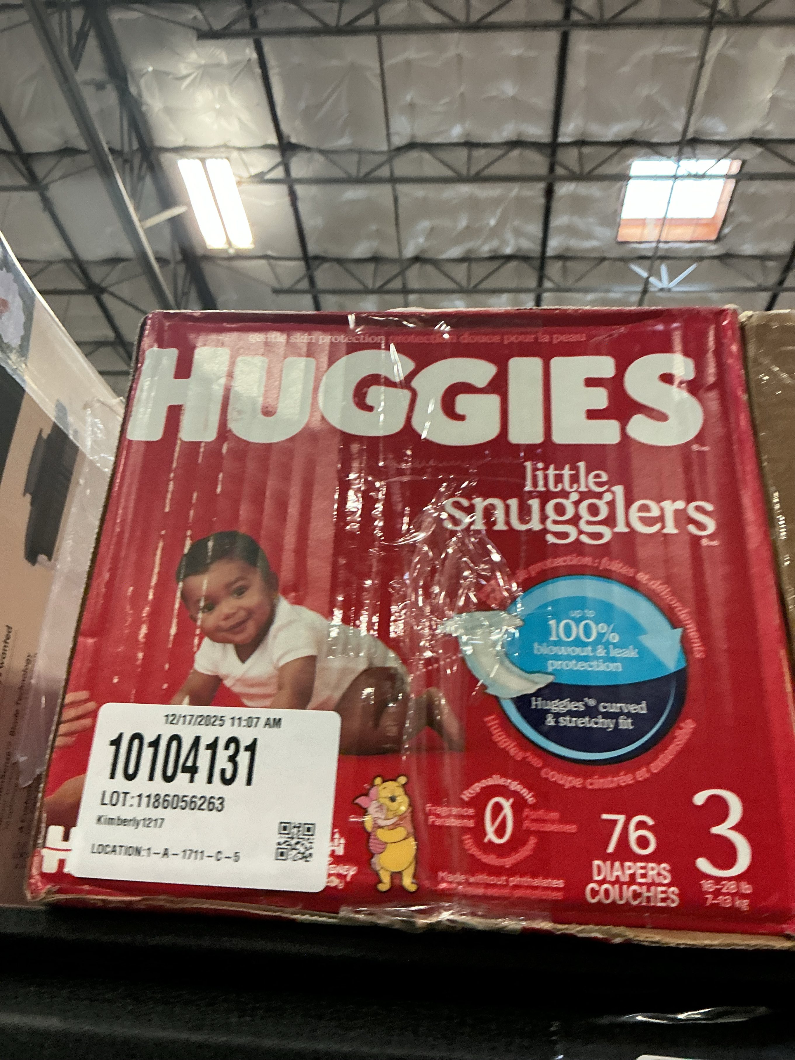 Huggies Little Snugglers Baby Diapers, Size 3, 76 Ct