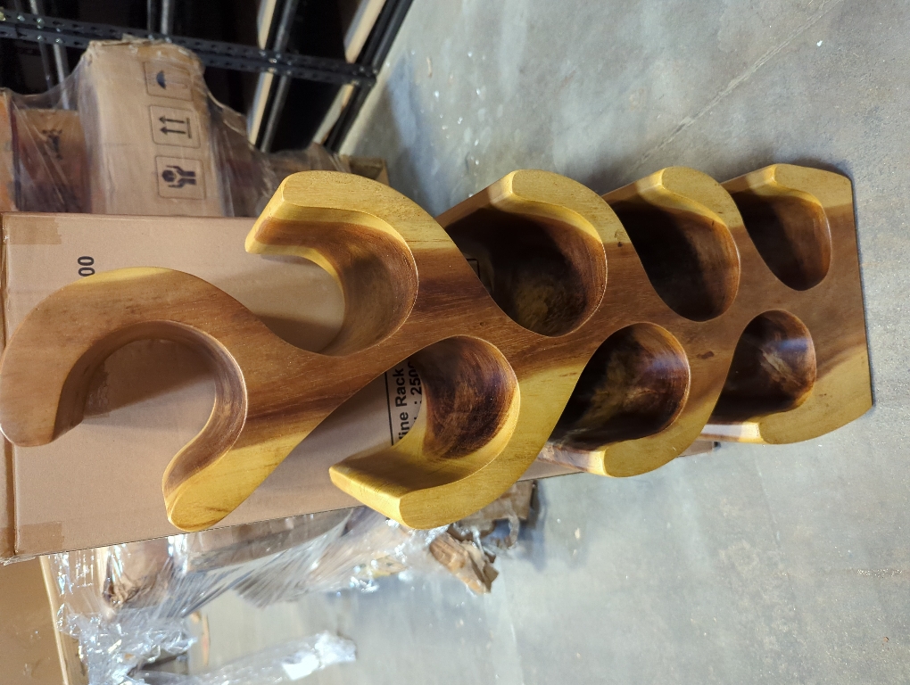 8 Bottle Wooden Wine Holder