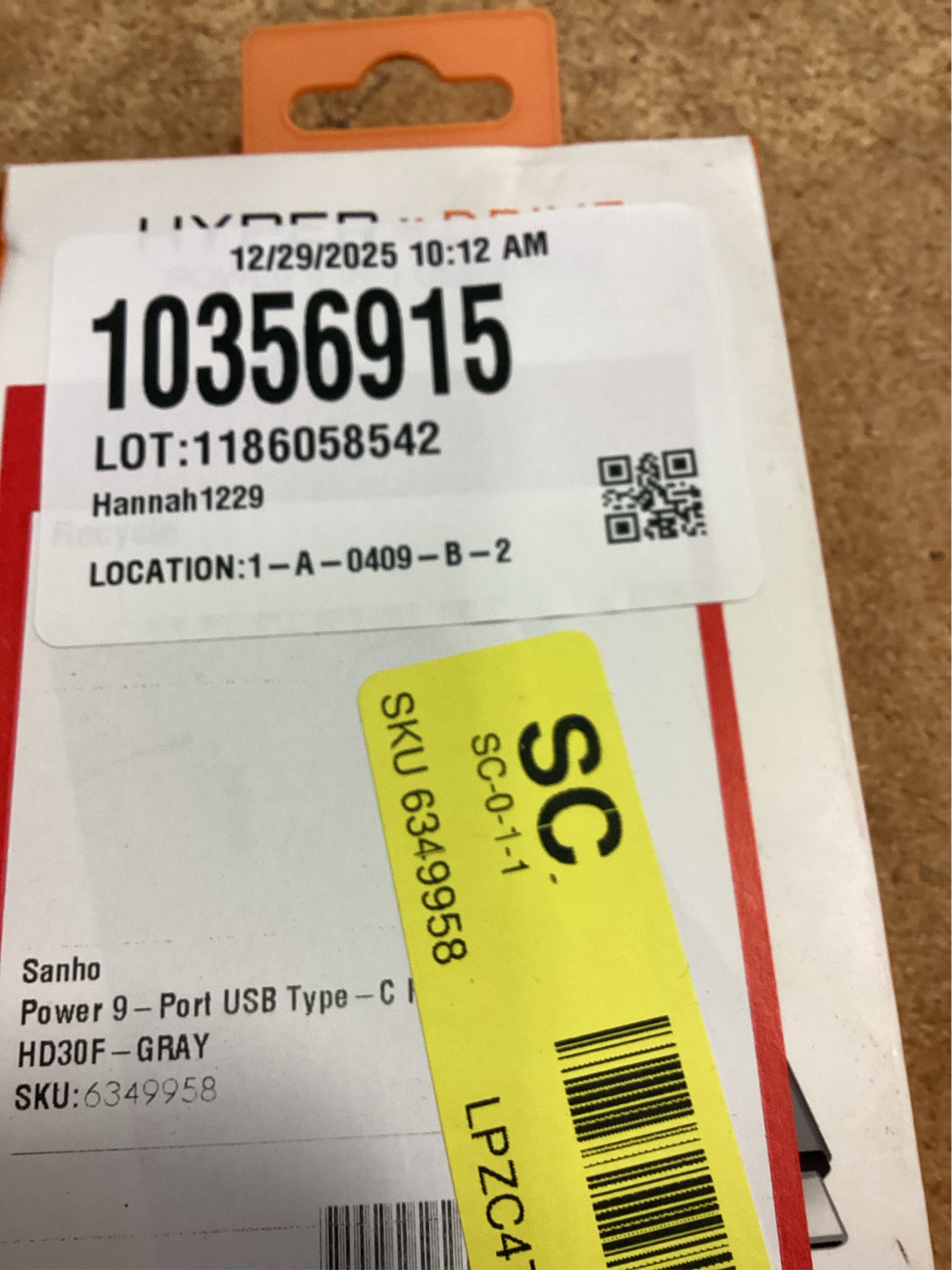 Targus Sanho HyperDrive Ultimate Docking Station, 2H X 4-3/8W X 5/8D, Space Gray, 00GF36