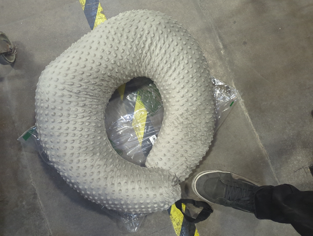 ESEN Plus Size Nursing Pillow and Body Positioner for Breast Feeding and Bottle Feeding, Ultra Soft Baby Breastfeeding Pillows with Removable Nursing Pillow Cover for Mom and Baby (Gray)