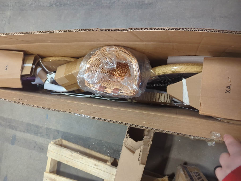 Color purple Glerc 20 24 26 Inch Beach Cruiser Bike, 6-Speed Hybrid City Bicycle for Girls Youth and Over 6 Years Old, Missy Bike with Wicker Basket & Lightweight, Multiple Colors