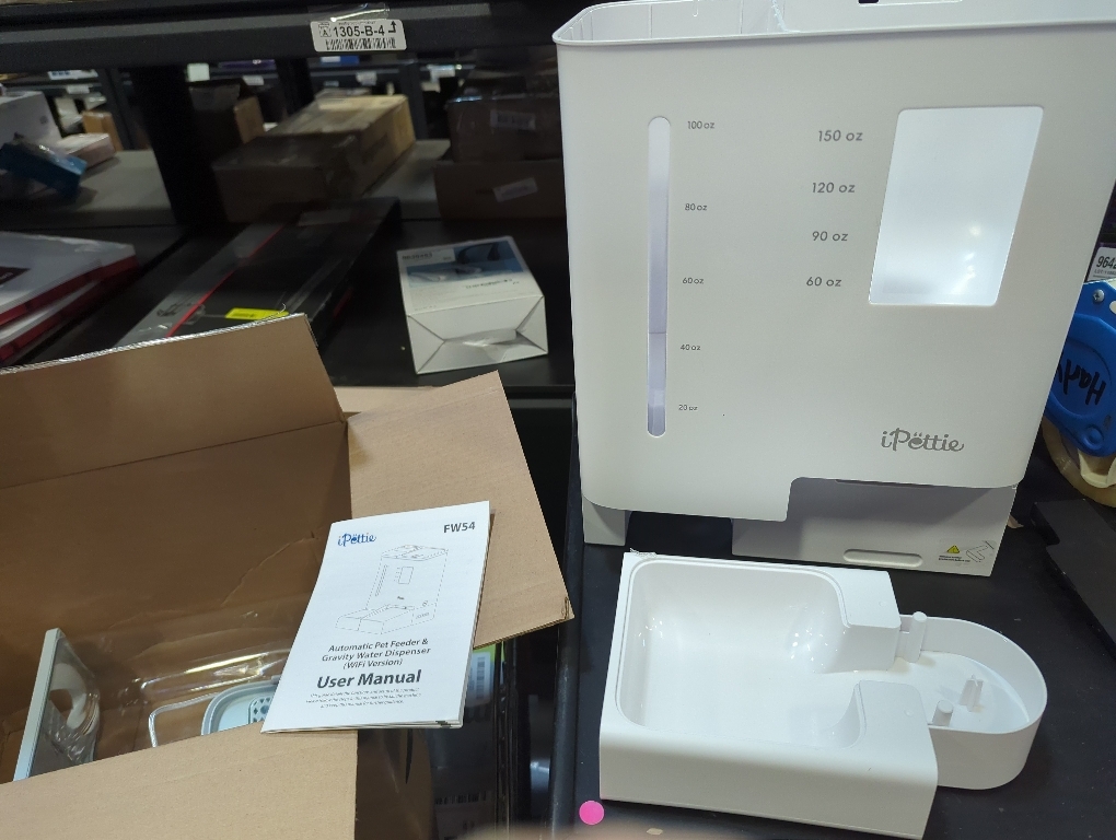 iPettie FW54 5G/2.4GHz WiFi Automatic Feeder and Waterer 2-in-1 Set for Pets, 300 oz Large Capacity for 2 Weeks, Perfect for Working Parents