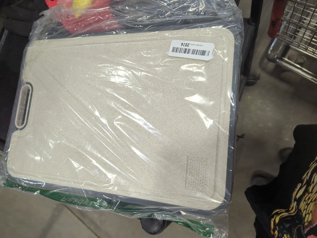 15 x 10in Stainless Steel/Wheat Straw PP Cutting Board for Kitchen, Double Sided for Meat & Vegetables, Kitchen presents