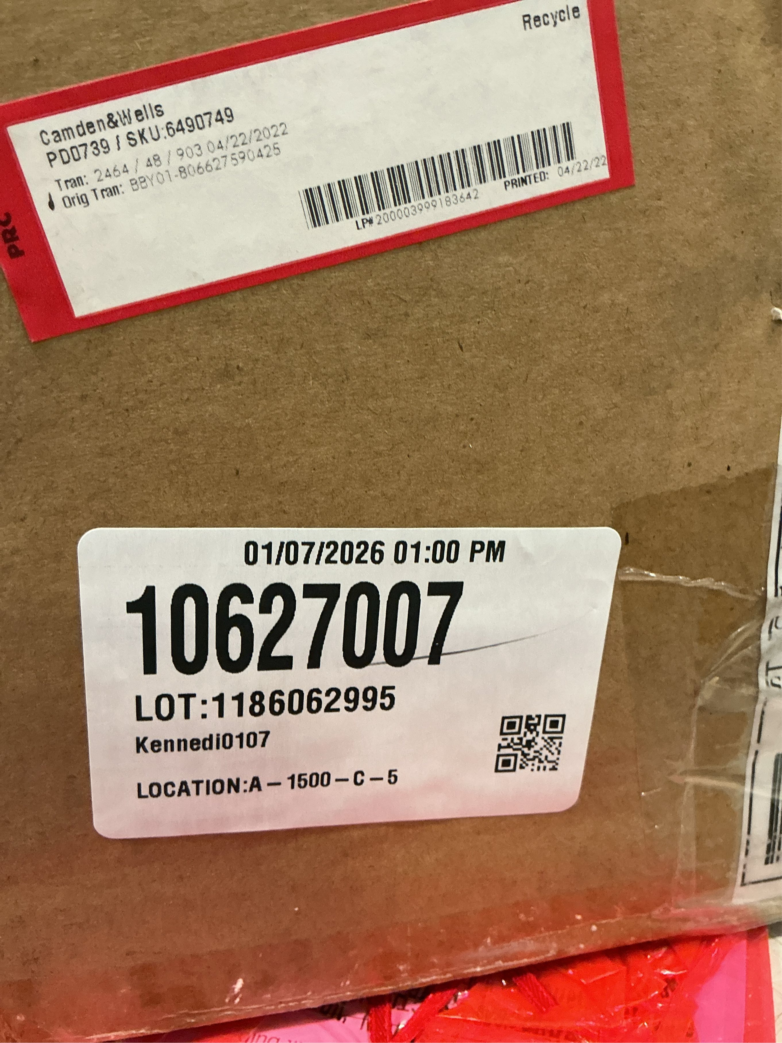 Madison 1-Light Pearled White and Brass Pendant with Metal Shade