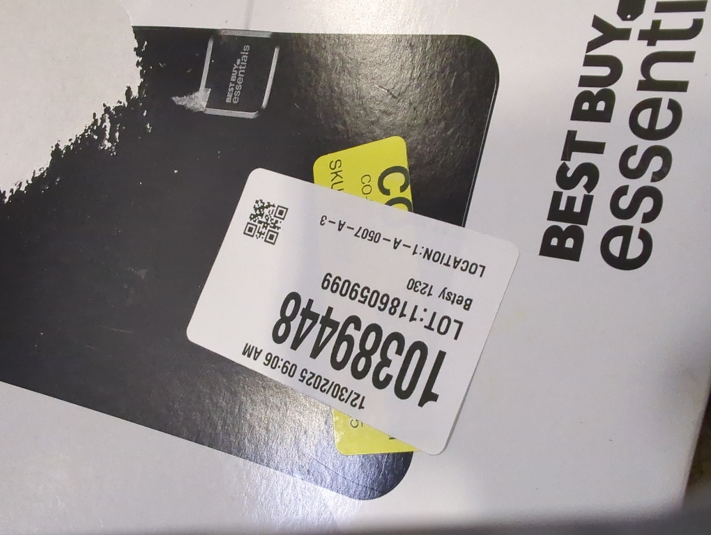 Best Buy Essentials™ - Thin Indoor HDTV Antenna - 35 Mile Range - Black/White