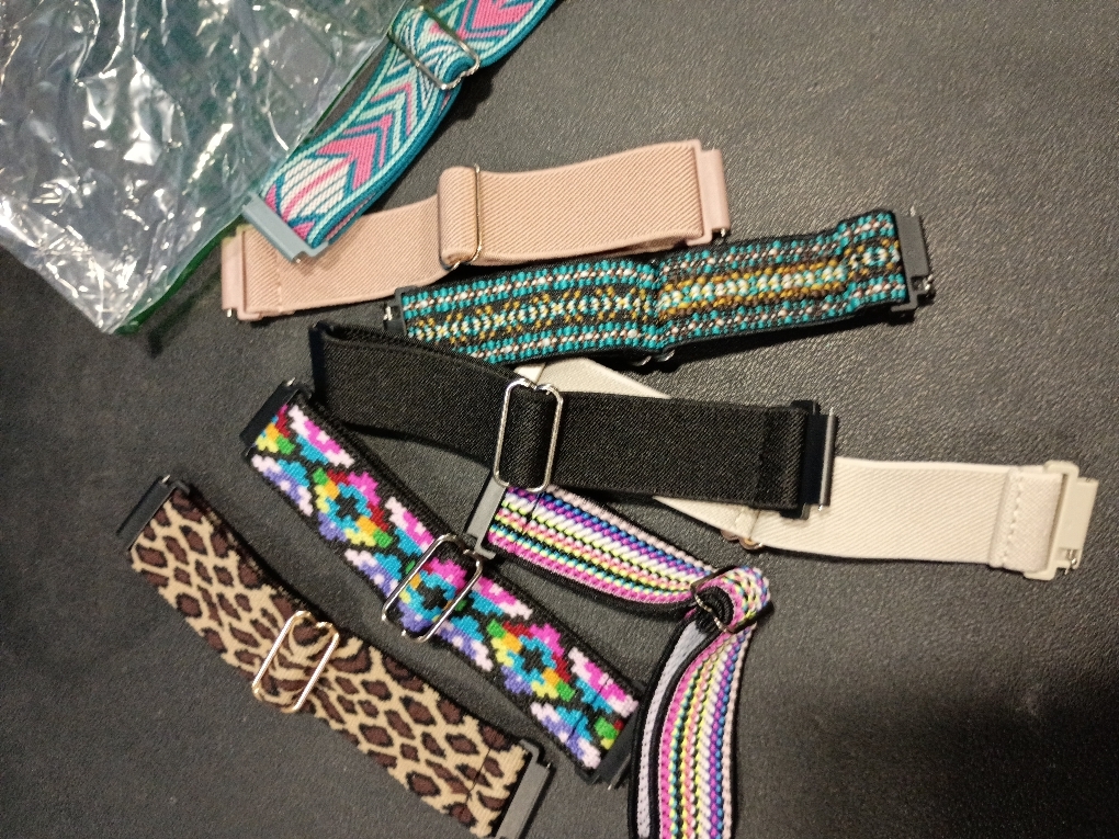 8 Pack 22mm Watch Bands Compatible with Samsung Galaxy Watch 3 Band 45mm/Galaxy Watch 46mm Bands/Samsung Gear S3 Frontier/Classic/Ticwatch Pro 3,Soft Elastic Nylon Bands for Men Women