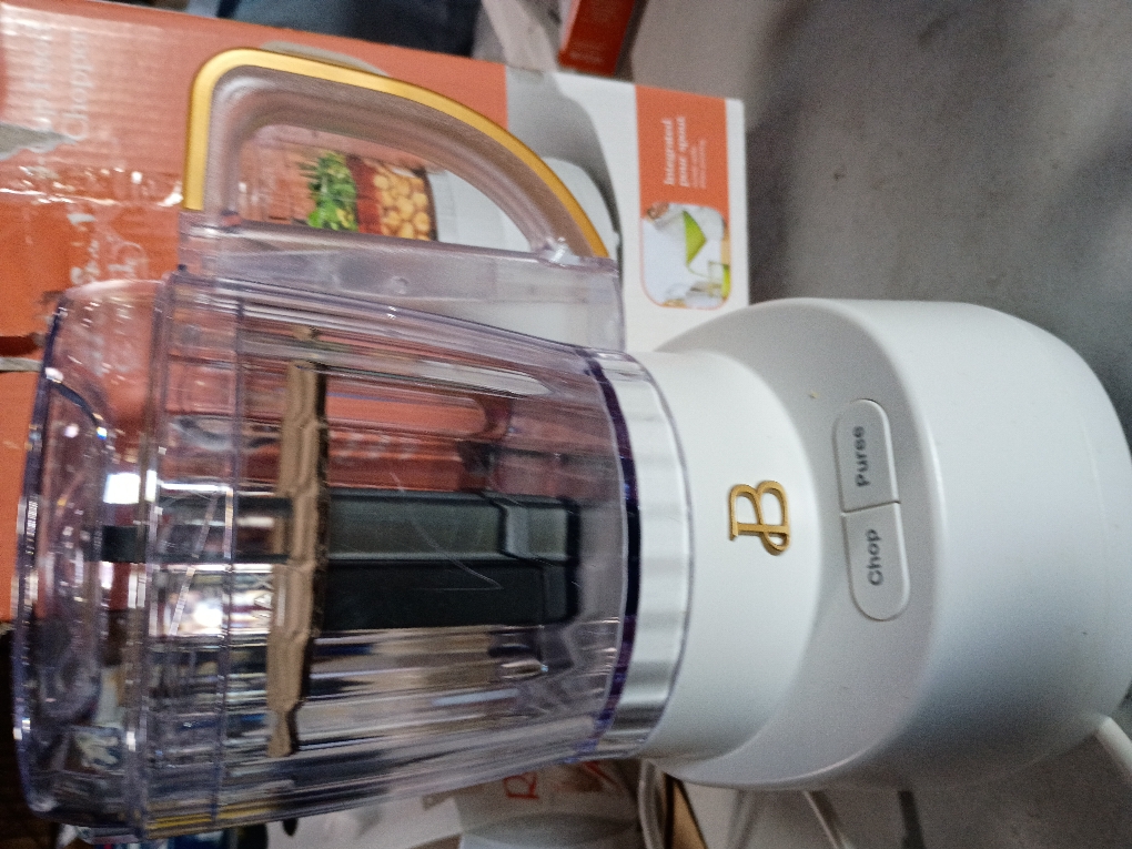 Beautiful 3-Cup Food Chopper, White Icing by Drew Barrymore