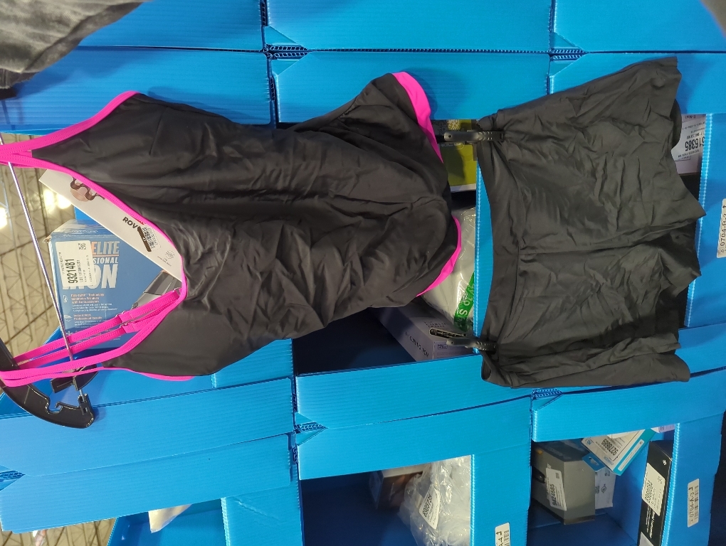 Size L B2prity Womens Tankini Swimsuits Sporty Tummy Control Two Piece Bathing Suit Color Block Ruched Swimwear