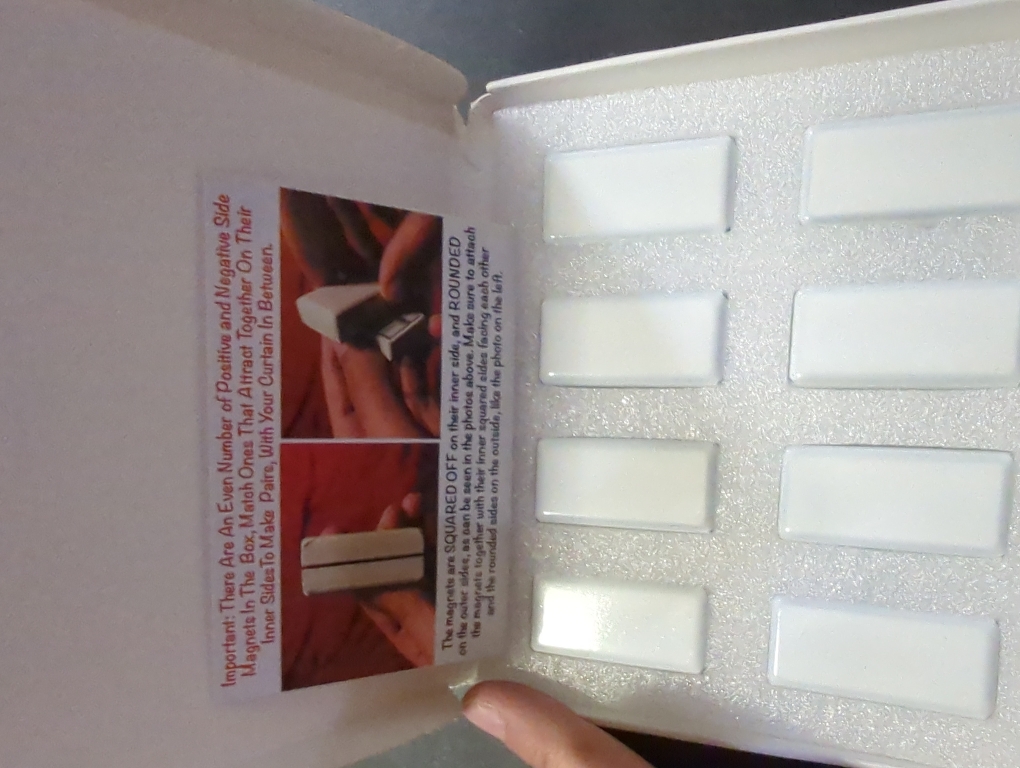 Magnetic Curtain Weights 8 Pack of Waterproof Magnets   Carrying Case, Great Home Decor for Bathroom, Shower, Liner, Flags, and Sheer, Heavy Duty Works Outdoor to Stop Wind (8 Pack, White)