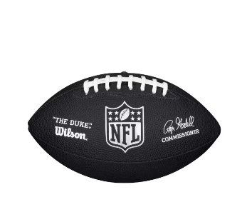 Wilson NFL Mini Football - Black: Synthetic Leather, Butyl Bladder, Sports Ball for Kids & Youth