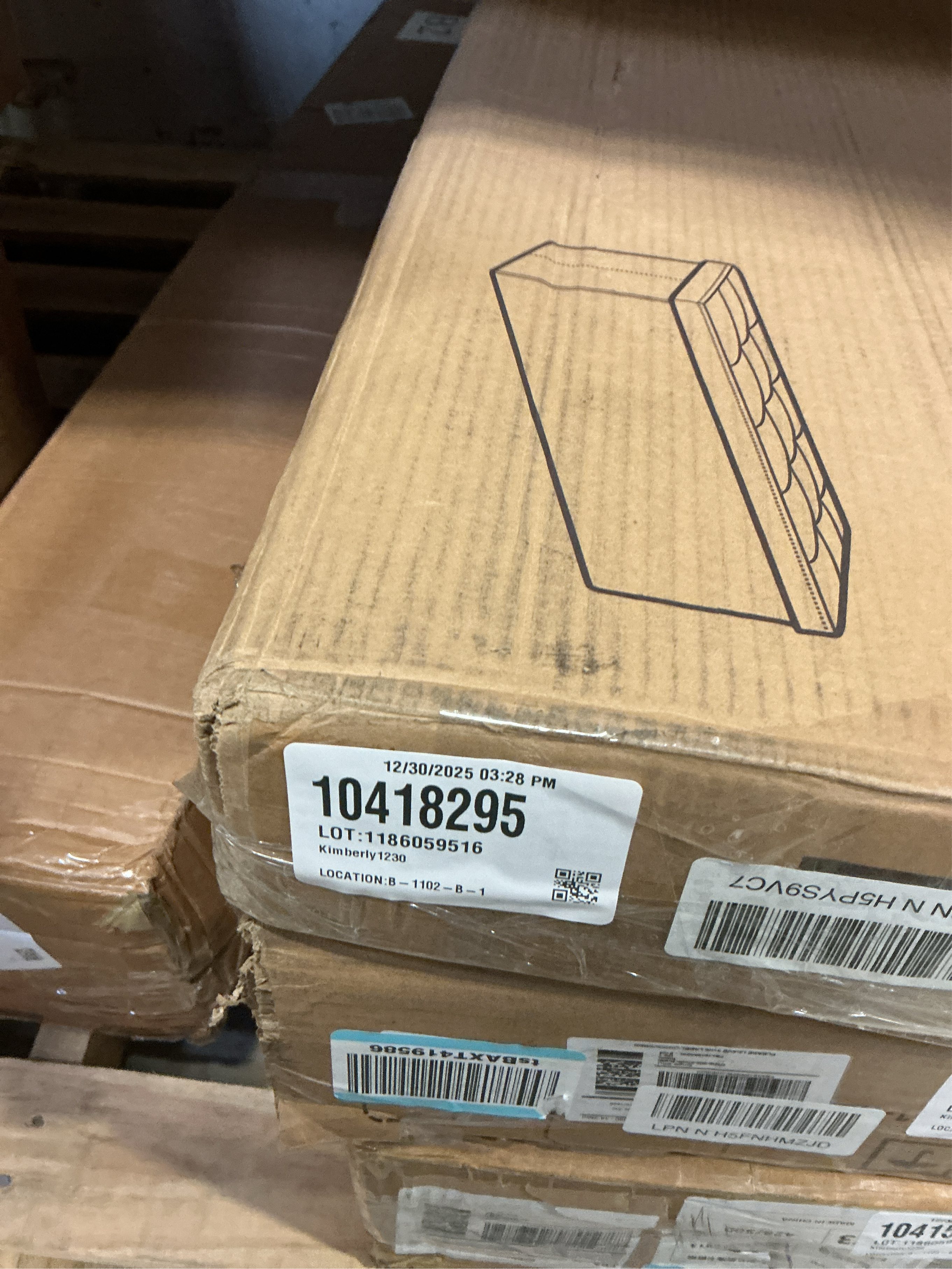 SONGMICS MAZIE Collection - 43 Inches Folding Storage Ottoman Bench, Ottoman Foot Rest, End of Bed Bench, Storage Chest, Load 660 lb, for Living Room, Bedroom, Entryway, Camel Brown ULSF077R01