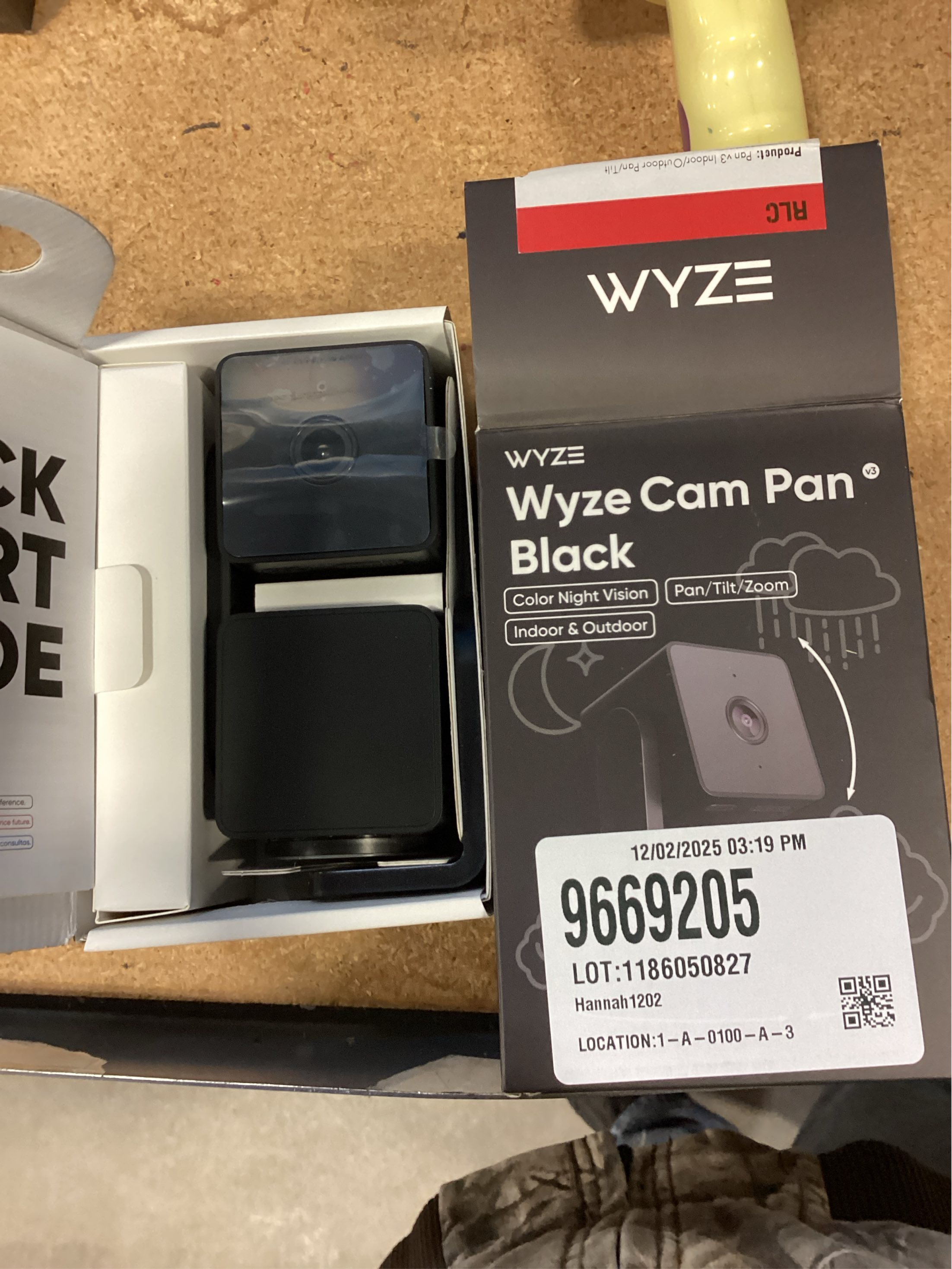 Pan V3 Wired Indoor/Outdoor 1080P HD Home Security Camera with Privacy Mode, Black