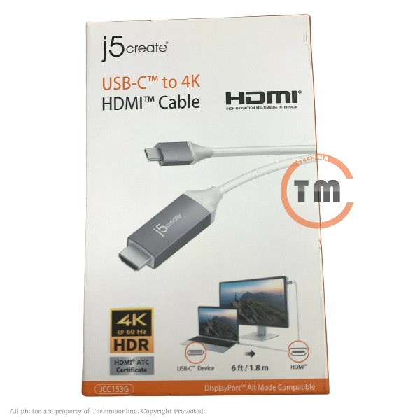 J5create  Jcc153g Hdmi Cable  ---open Box