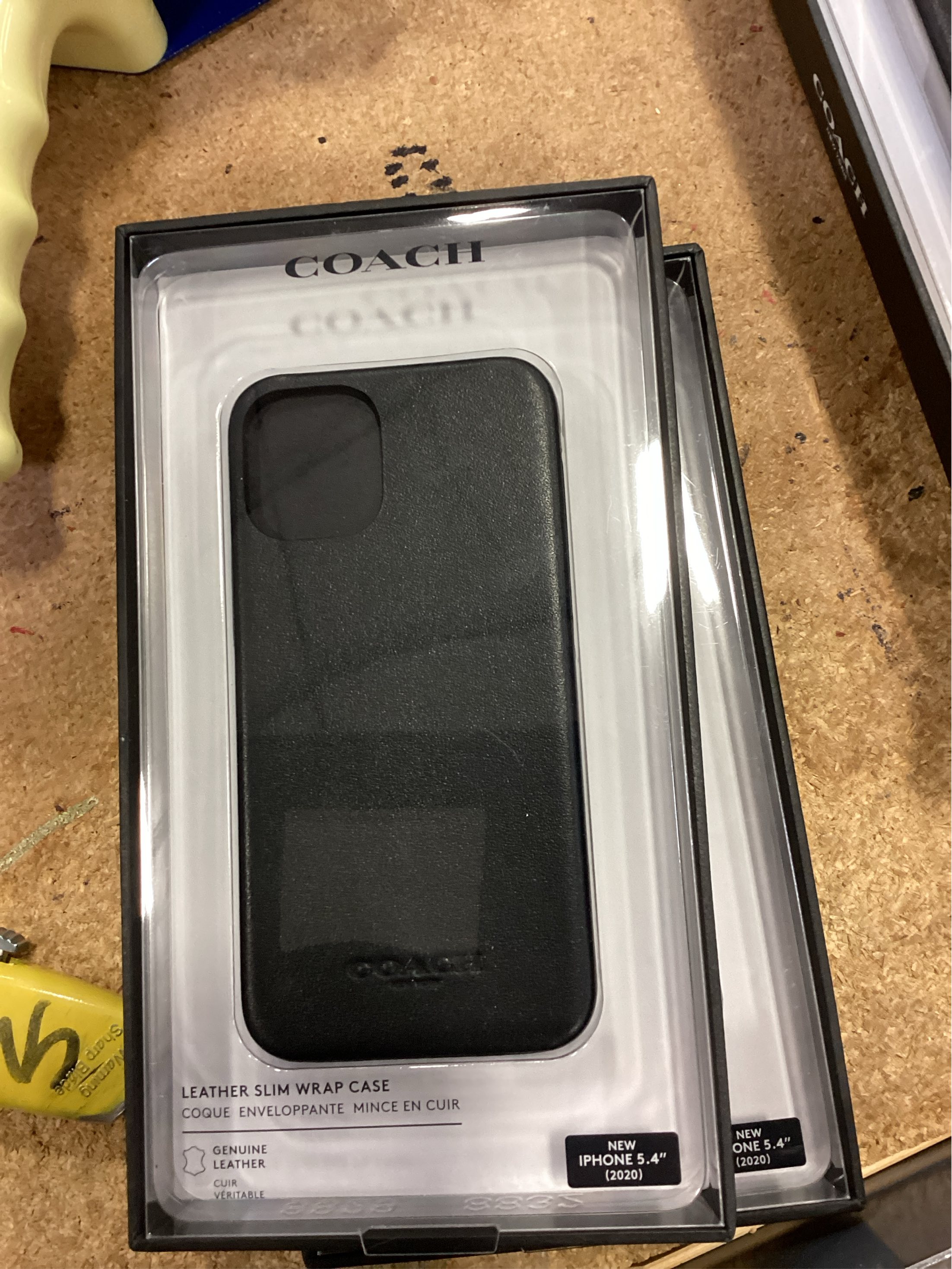 Coach Leather Slim Case for iPhone 12 mini Black