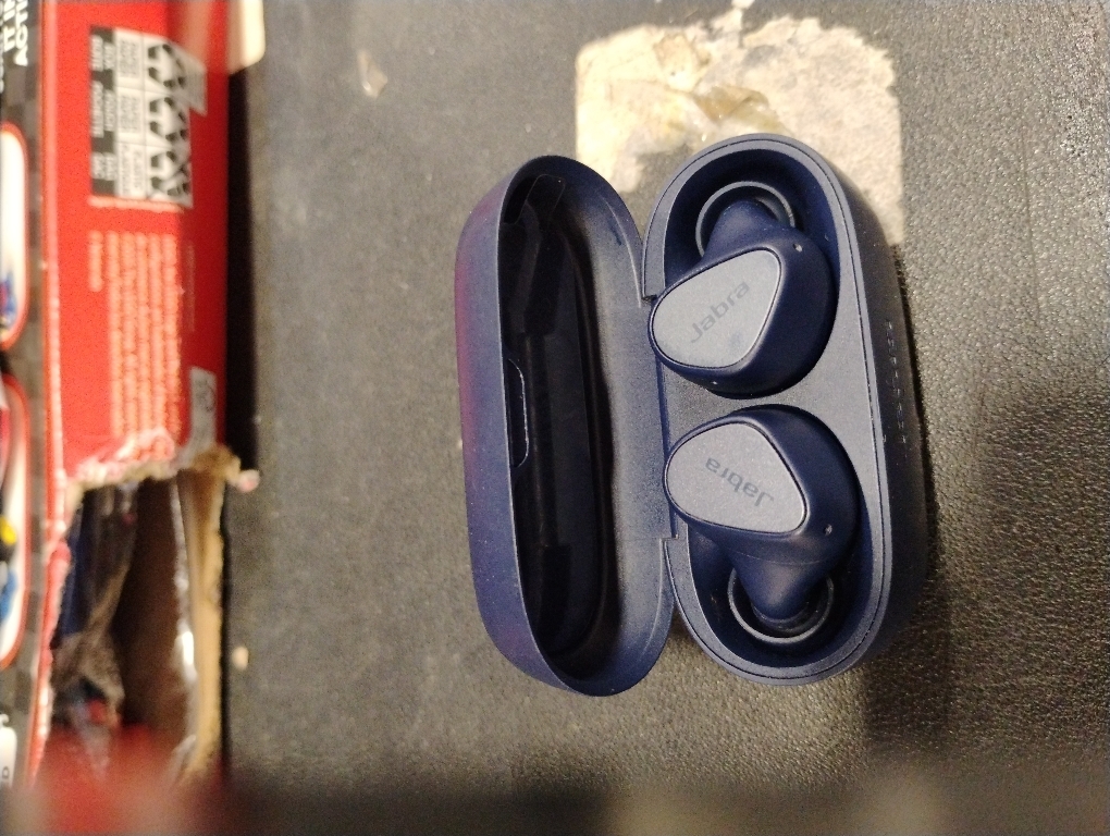 Jabra Elite 4 True Wireless Earbuds - Active Noise Cancelling Headphones - Discreet & Comfortable Bluetooth Earphones, Laptop, iOS and Android Compatible - Navy (Renewed)