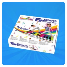 6 ft. Floor Piano Mat for Toddlers - Giant Piano Playmat,