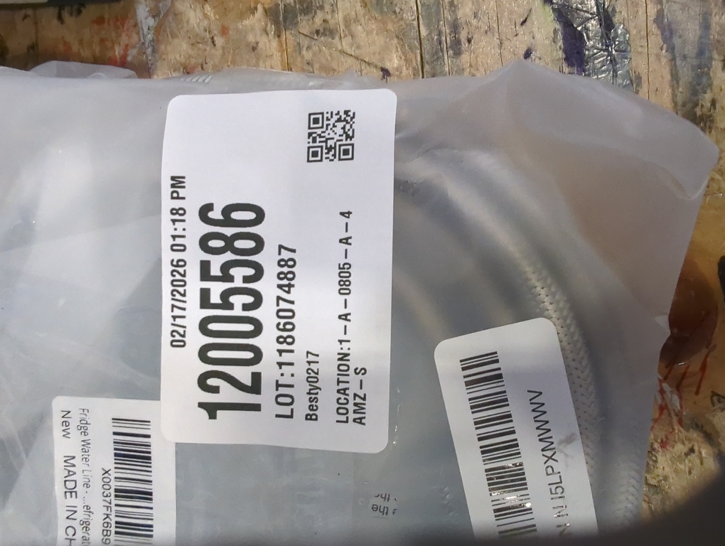 Refrigerator water line - 15 FT Premium Stainless Steel Braided Ice Maker Water Hose,Food grade PEX Inner Tube Fridge Water Line with 1/4 Fittings for Refrigerator Ice Maker