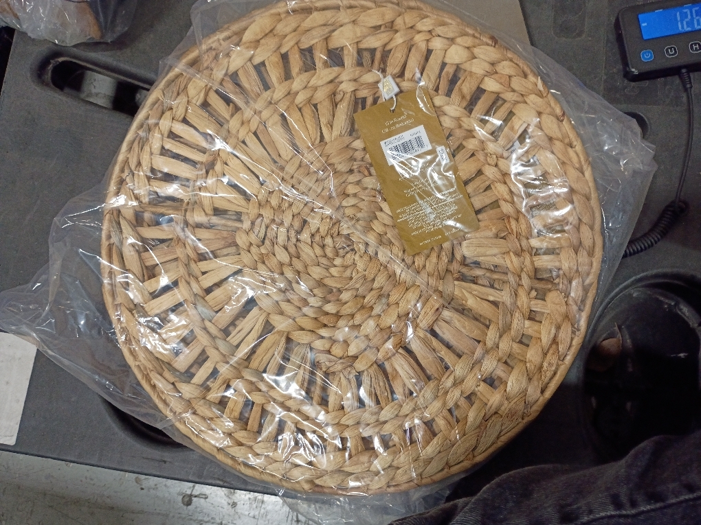 Everhome Water  Hyacinth Round Placement (Natural) (Set Of 6)