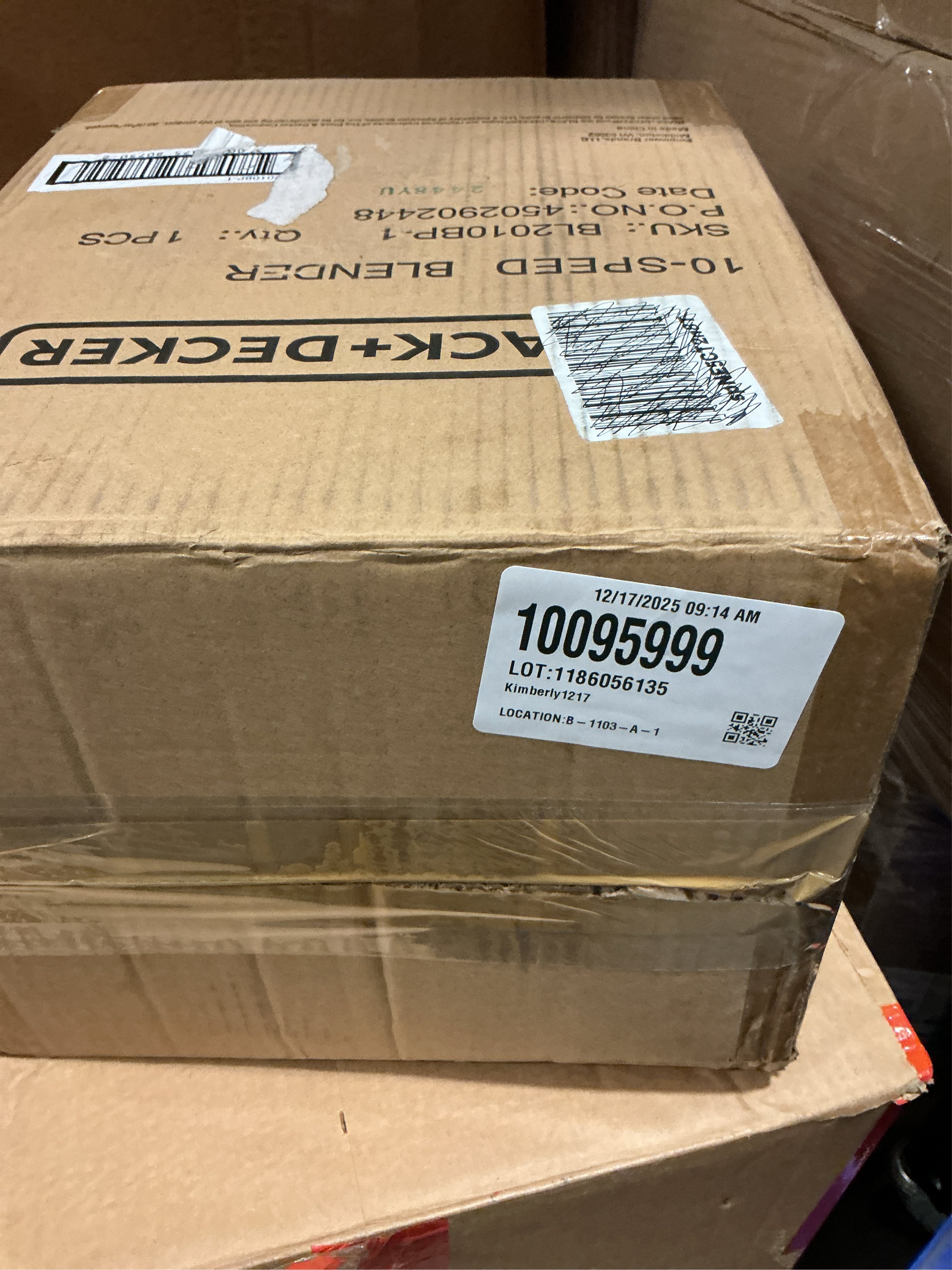 BLACK DECKER Crush Master Blender, 10-Speeds with Stainless Steel Blades, Black, BL2010BP