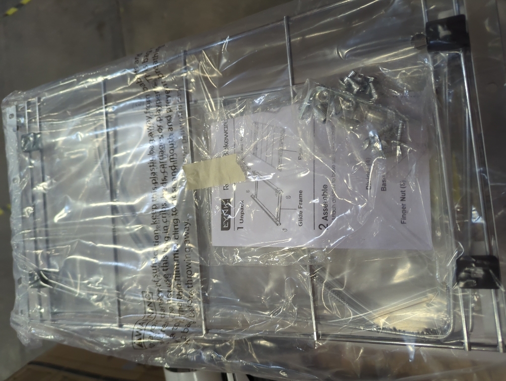 OCG 2 Tier Pull Out Cabinet Organizer (12.5 W x 21 D), Pull Out Drawers for Kitchen Cabinets, Pull Out Shelves for Base Cabinet Organization in Kitchen Bathroom Pantry, Chrome Finish