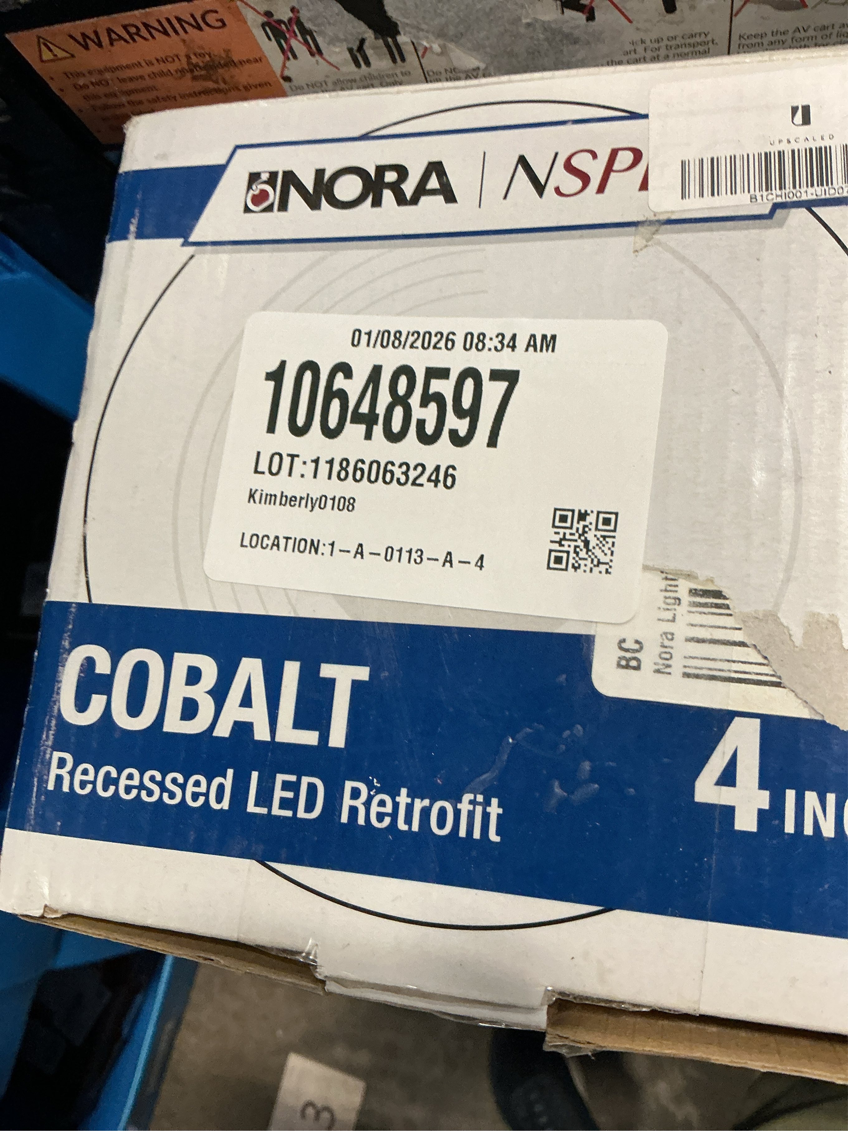 4 Cobalt Retrofit Reflector, 4000K, White, Nora NLCBC-451D40WW CCK0G (753814)