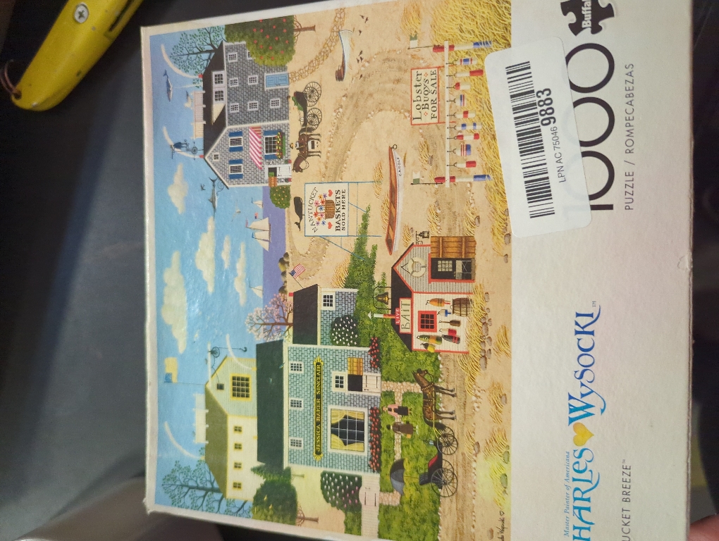 Buffalo Games 1000-Piece Charles Wysocki Nantucket Breeze Adult Interlocking Jigsaw Puzzle