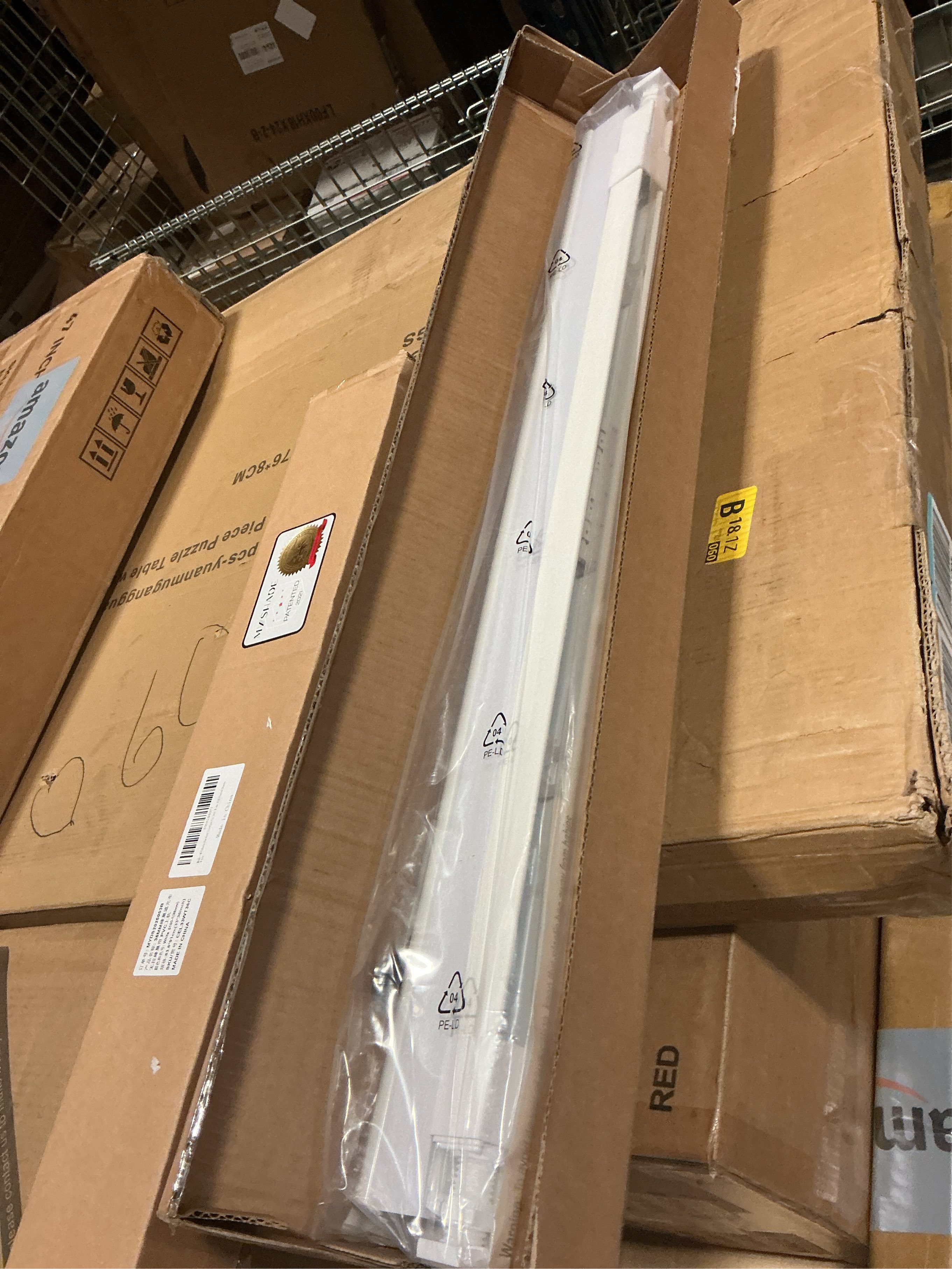 LazBlinds Cordless Cellular Shades, No Tools No Drill Blackout Honeycomb Shades Pleated Blinds for Windows, 31'' W x 48'' H, Silver White