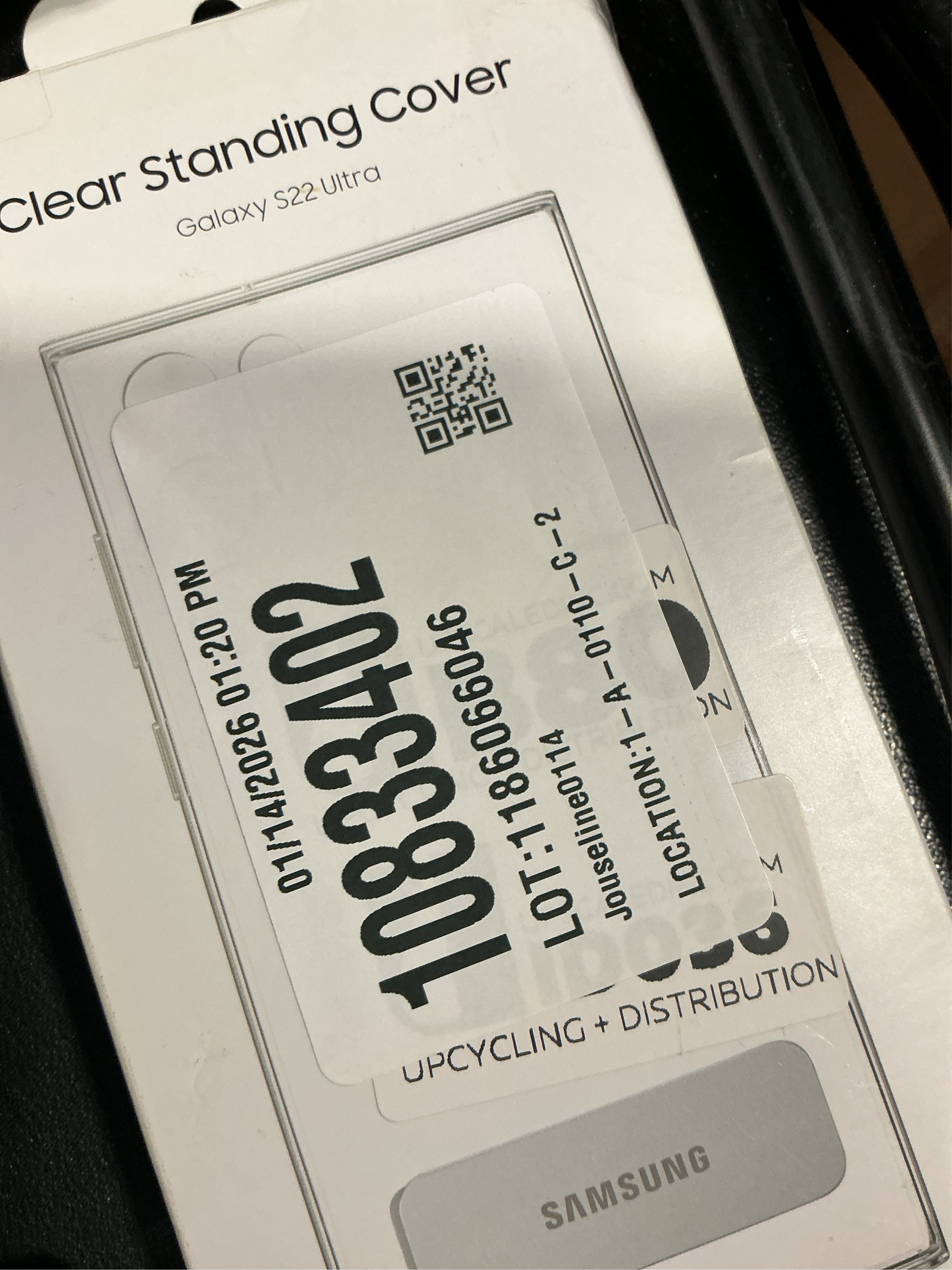 Samsung Official Clear Standing Cover for Samsung Galaxy S22 Ultra - Clear