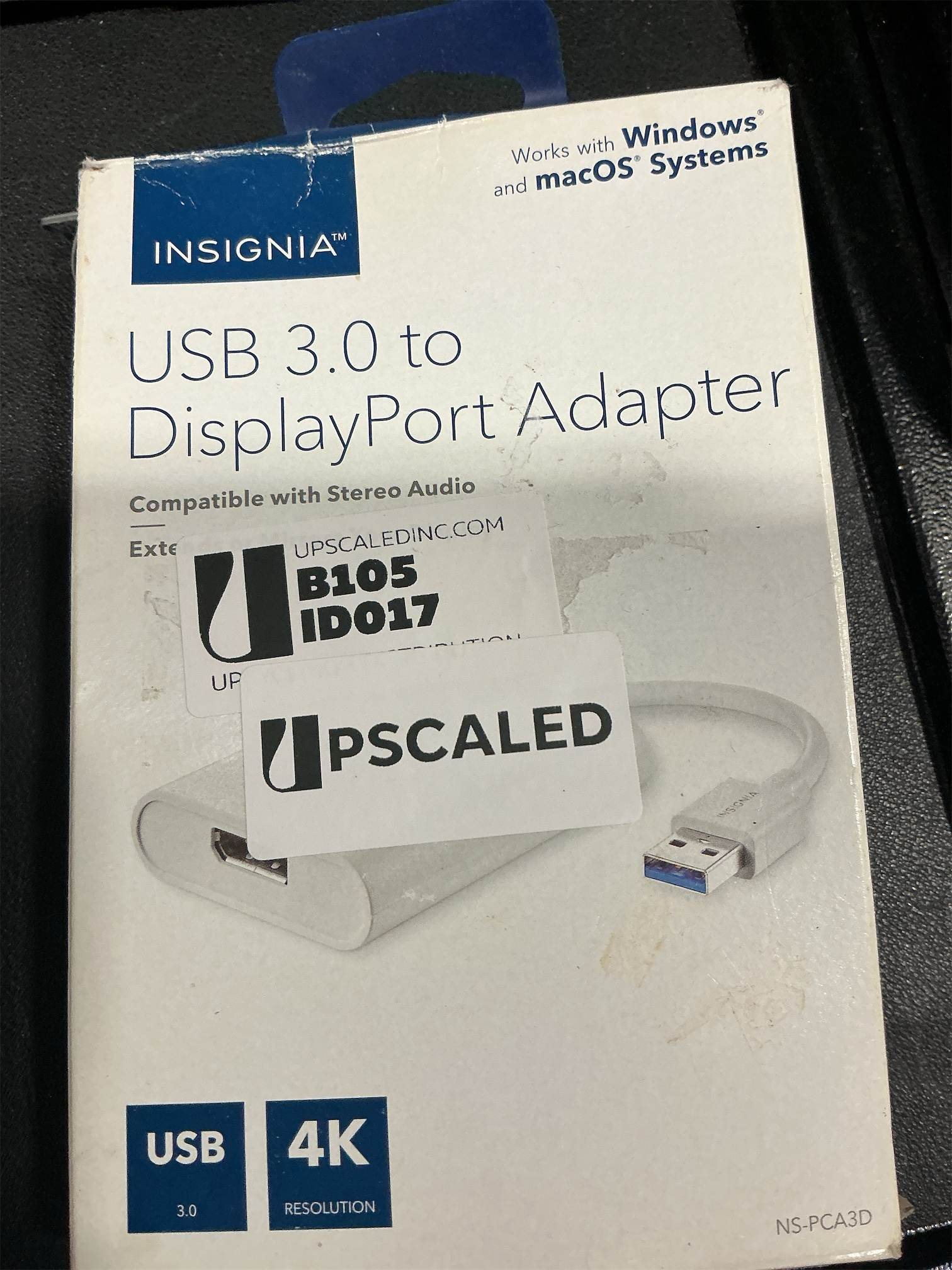 Insignia USB-C to DisplayPort Adapter - White - Model: NS-PCACD