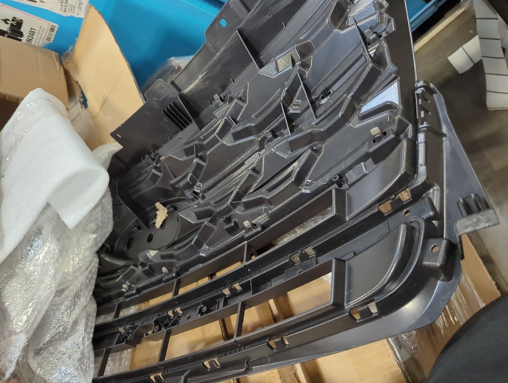 Front Grille Bumper Hood Mesh Grill Black Replacement for 2019-2022 Silverado 1500