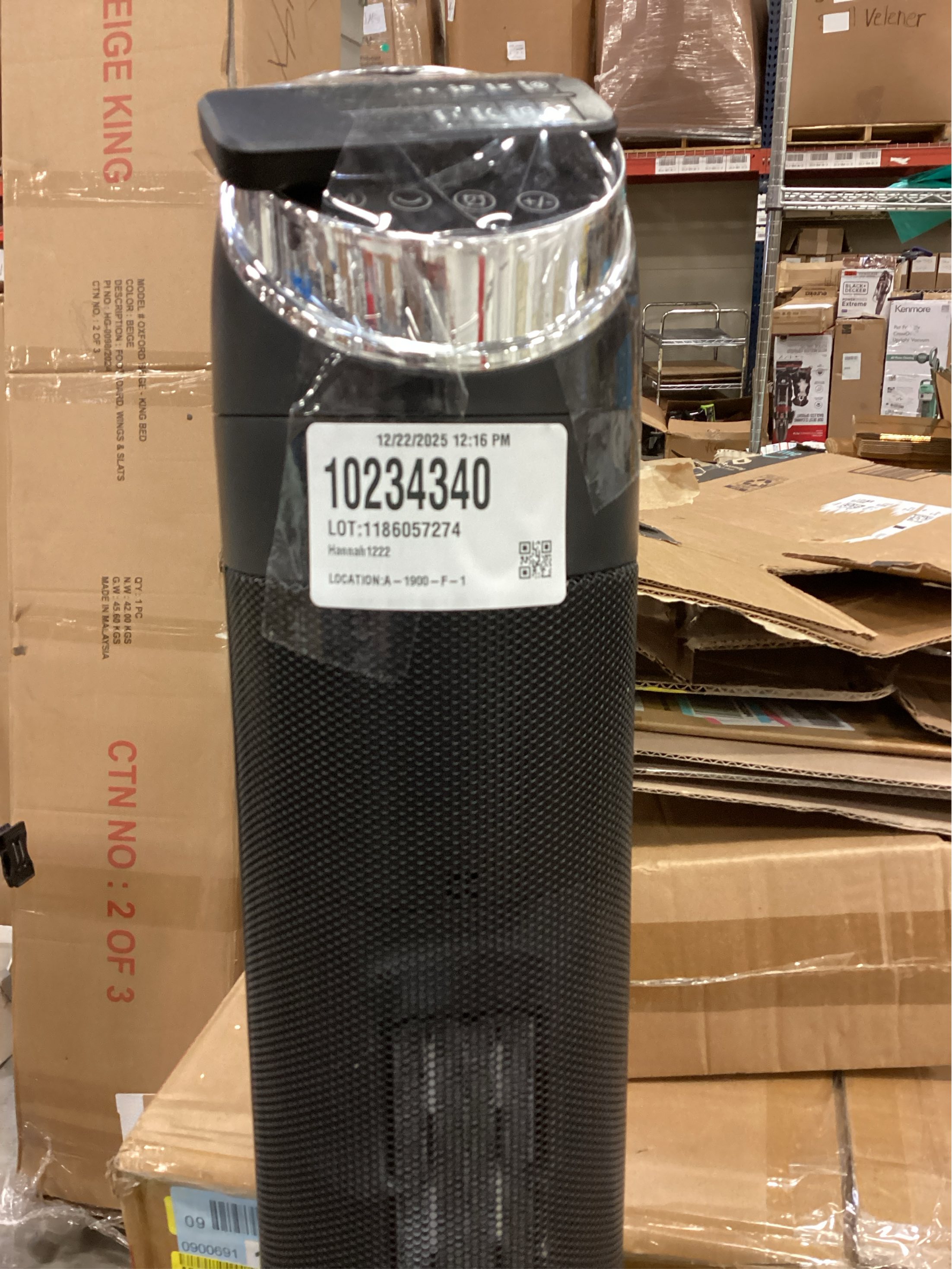 Space Heaters for Large Room, 38IN Electric Heater with Thermostat, 1500W Portable Space Heater with 80°Oscillation, 24H Timer Bedroom Heater, Remote Control, Tip-over & Overheat Protection Indoor Use