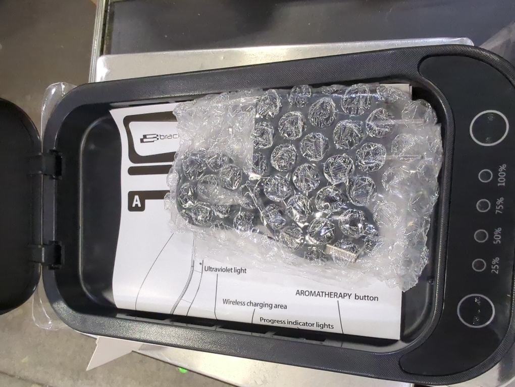 Bracketron Power Up Clean Up Wireless Phone Charger and Sanitizer